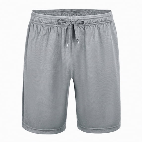 NIEWTR Men's Basketball Shorts Baggy Lightweight Athletic Gym Workout Running Casual Shorts with Pockets(Light Gray,2XL)