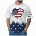 thumbnail image 1 of NIEWTR Men's Big and Tall T Shirts 250 Years American Shirt for Men American Flag T Shirt 4th of July Shirts 250 Years Birthday Tees Tops(White,XL), 1 of 5