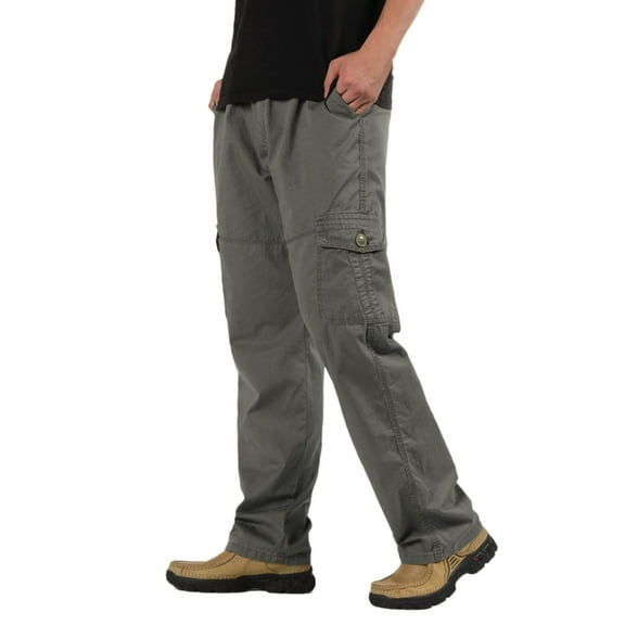 NIEWTR Men's Cargo Pants Open Bottom, Workout Casual Pants with Zip Pockets Mesh Lightweight for Running, Athletic, Lounge (AG,M)
