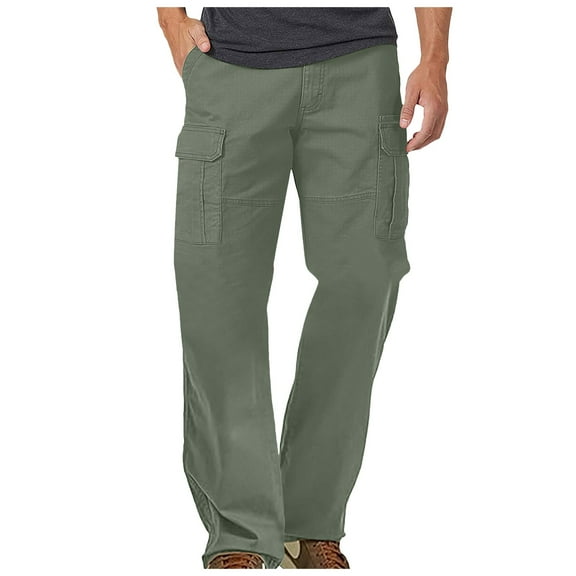 NIEWTR Men's Cargo Pants with Pockets Open Bottom Workout Drawstring Pants, for Athletic, Jogging, Training,Drawstring Casual Pants (Light Green,XXL)