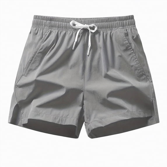 NIEWTR Men's Cargo Shorts Casual Lightweight Summer Outdoor Hiking Fishing Shorts with Multiple Pockets(Light Gray,S)