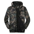 thumbnail image 1 of NIEWTR Men's Full Zip Casual Jacket Quilted Coat Sherpa Lined Mens Jacket Camouflage 4XL, 1 of 3