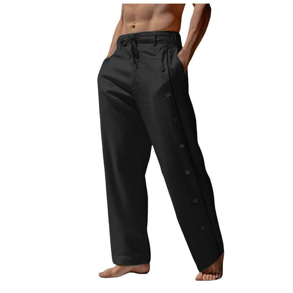 NIEWTR Men's Hiking-Casual Pants Quick Dry Lightweight Breathable Casual Pants for Outdoor, Fishing Athletic Pants (XL,Z01-Black)