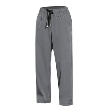 NIEWTR Men's Lightweight Hiking Travel Pants Breathable Athletic Fishing Active Joggers Pockets Business Casual Pants For Men (M,Z03-Dark Gray)