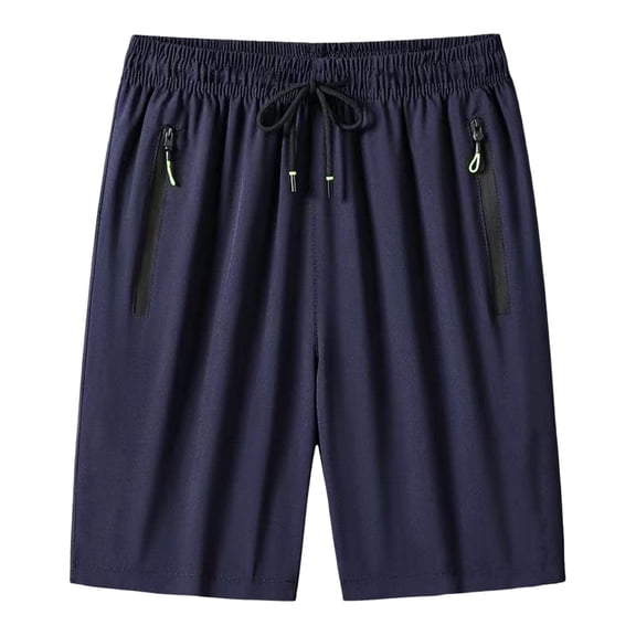 NIEWTR Men's Hiking Casual Shorts Outdoor Casual Trousers Drawstring Shorts with Multi Pockets Men's Summer Shorts XL,Navy