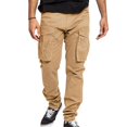 thumbnail image 1 of NIEWTR Men's Outdoor Casual Pants Cargo Hiking Pants Lightweight Work SweatPants Fall Winter Pants (Khaki,S), 1 of 8
