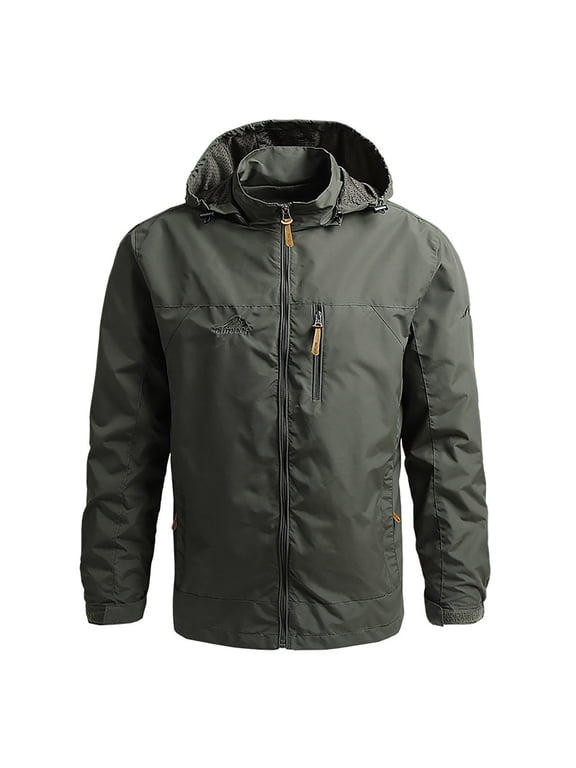 Men's Outdoorsman Sherpa Lined Wool Coat Full Zip Winter Warm Padded Coat Jackets for Men AG 4XL
