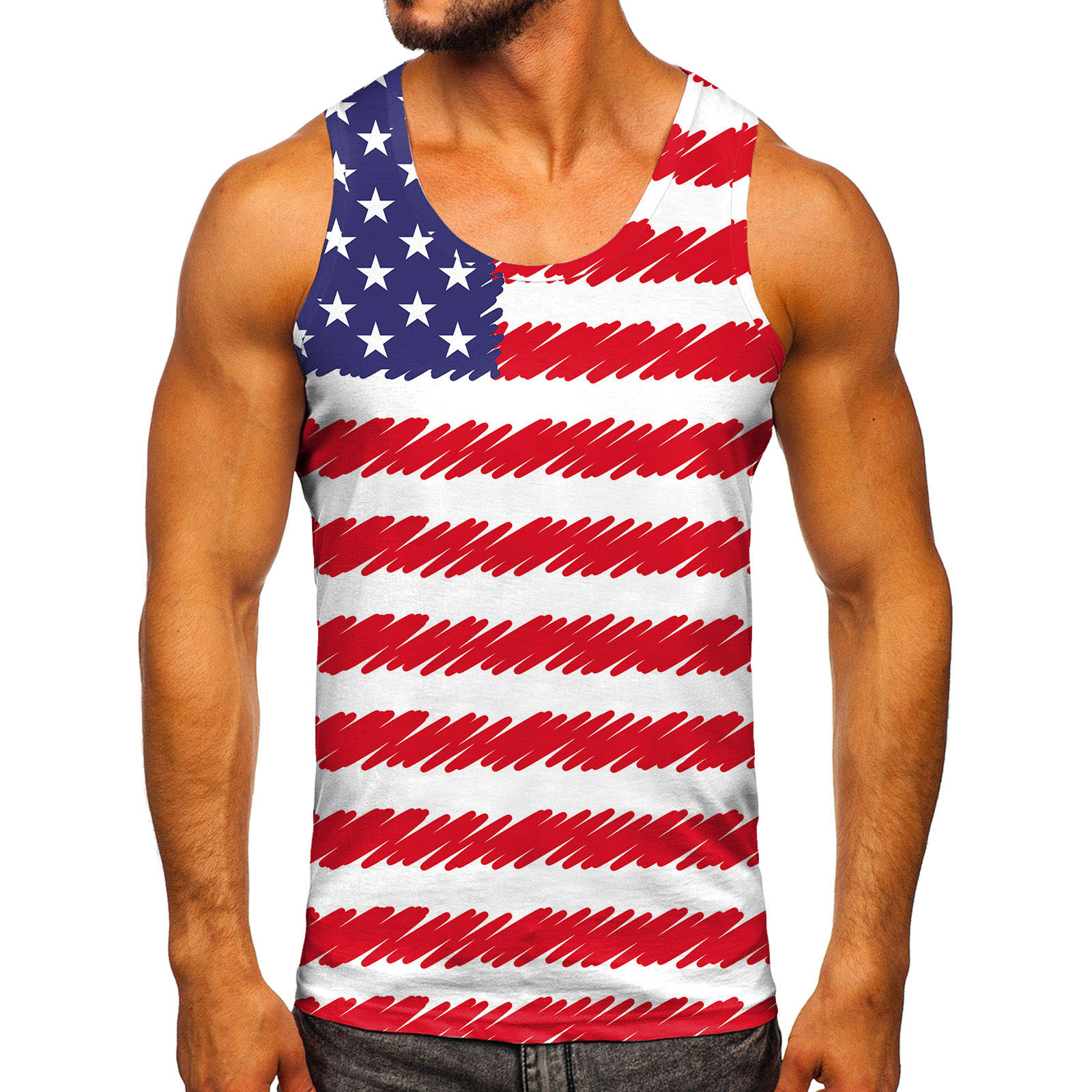 NIEWTR Men's Tank Tops Sleeveless Shirts Workout Muscle Mesh Gym ...