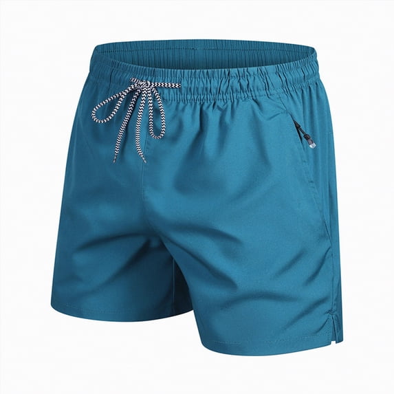 NIEWTR Men's Workout Gym Shorts 7-inch Inseam Lightweight Running Athletic Casual Training Shorts(Blue,M)