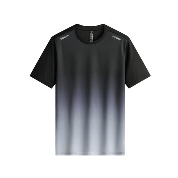 NIEWTR Men's Workout Quick Dry T-Shirts Short Sleeve Lightweight Stretch Sport Shirts Tee for Running, Beach, Gym(Grey,M)
