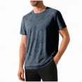 thumbnail image 1 of NIEWTR Mens Big and Tall T Shirts Short Sleeve Quick Dry Active Athletic T Shirt Running Gym Workout Tee Tops（Dark Gray,M), 1 of 9