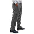 thumbnail image 1 of NIEWTR Mens Cargo Pants Fabric Athletic Pants with pockets Lounge Open Bottom Casual Pants Fleece Cargo Pants for Men (Dark Gray,XL), 1 of 9