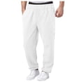 thumbnail image 1 of NIEWTR Mens Casual Joggers Pants - Cotton Drawstring Chino Cargo Pants Hiking Outdoor Twill Track Jogging SweatPants (S,Z03-White), 1 of 9