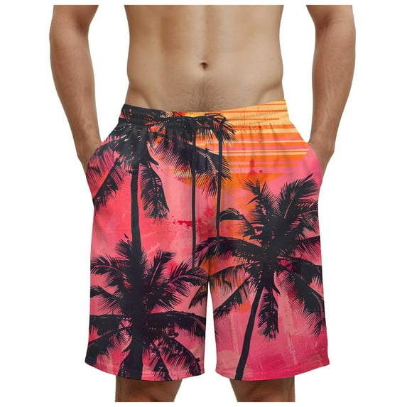 NIEWTR Mens Casual Shorts Stretch Joggers Casual Shorts for Men Drawstring Shorts with Multi Pockets Sports Shorts Men's Summer Shorts M,Orange