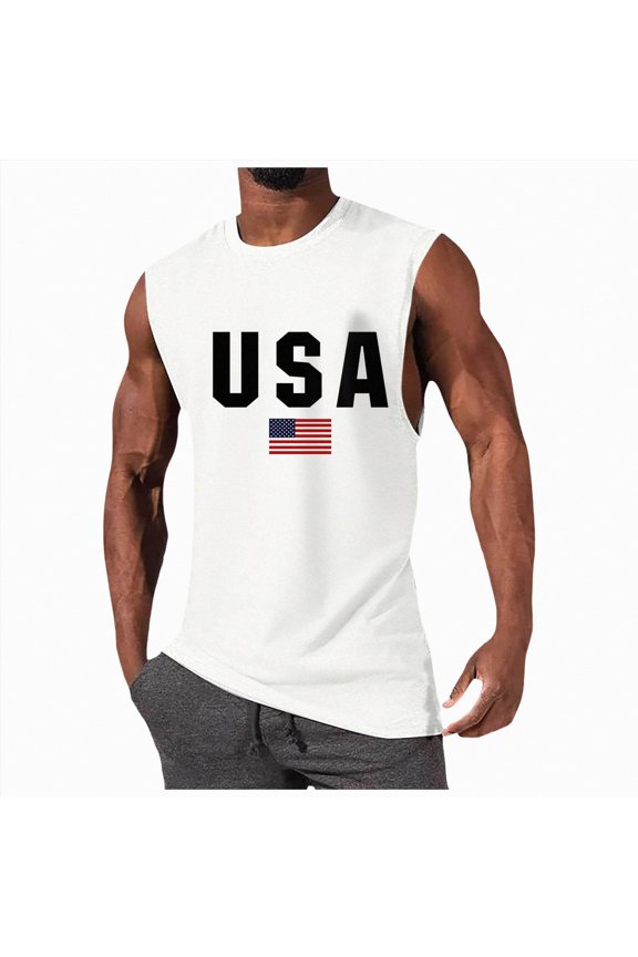 Mens Summer Casual Sleeveless Shirts Stringer Tank Tops Gym Bodybuilding Shirts Breathable Comfort(A01-White,3XL)