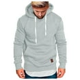 thumbnail image 1 of NIEWTR Mens Sweatshirt Hoodies For Men Sweashirts Coat Winter Heavyweight Hooded Pullover with Kanga Pocket (4XL,Z03-Grey), 1 of 8