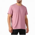 thumbnail image 1 of NIEWTR Mens Workout Shirts Quick Dry Athletic Running T-Shirts Short Sleeve Cooling Moisture Wicking Gym Active Tee Tops（Pink,2XL), 1 of 9