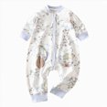 thumbnail image 1 of NIEWTR Newborn Fall Winter Baby Boy Girl Rompers Bodysuit Jumpsuit Playsuit One Piece Lightweight Outfit Clothes 0 3 6 9 12 18 24 Months(A-Blue,18-24 Months), 1 of 5