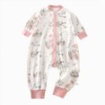thumbnail image 1 of NIEWTR Newborn Fall Winter Baby Pajamas Boy Girl Rompers Bodysuit Jumpsuit Playsuit One Piece Lightweight Outfit Clothes 0 3 6 9 12 18 24 Months(A-Light Pink,4-5 Years ), 1 of 5