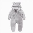 thumbnail image 1 of NIEWTR Newborn Infant Baby Cotton Rompers Footless Pajamas Zipper Long Sleeve Sleeper Jumpsuit Cozy Cute Boys And Girls Jumpsuit(A-Light Purple,3-6 Months), 1 of 4