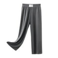 thumbnail image 1 of NIEWTR Parachute Pants for Toddler Girls Baggy Cargo Pants Drawstring Elastic Waist Y2K Pants Wide Leg Joggers Streetwear Loose Baggy Trousers Parachute Baggy Joggers Pants,Dark Gray,7-8 Years, 1 of 4