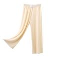 thumbnail image 1 of NIEWTR Parachute Pants for Toddler Girls Baggy Cargo Pants Drawstring Elastic Waist Y2K Pants Wide Leg Joggers Streetwear Loose Baggy Trousers Parachute Baggy Joggers Pants,6-7 Years,Beige, 1 of 4