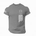 thumbnail image 1 of NIEWTR Plus Size American Flag Shirts for Men 4th of July Patriotic Short Sleeve T-Shirt Summer Gym Workout Tops(Dark Gray,M), 1 of 4