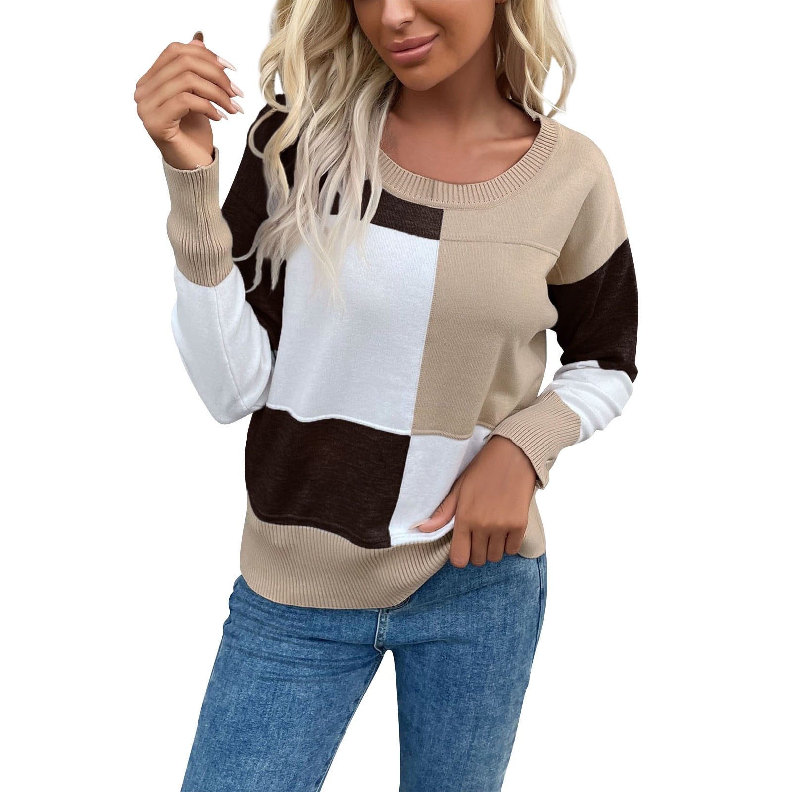 NIEWTR Pullover Sweaterss For Women Long Pullover Sweaters Summer 3/4