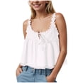 thumbnail image 1 of NIEWTR Sleeveless Tops for WomenSummer Ribbed Tank Top Fitted Shirts Basic Tees Cute Spring Going Out Y2k Clothes Womens Tank Summer Tank (M,A157-White), 1 of 7