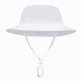 thumbnail image 1 of NIEWTR Summer Beach Hats Baby Sun Hat Toddler Summer UPF 50+ Sun Protective Bucket Hat Wide Brim Beach Hats for Baby Boys Girls 0-6 Years（White,6-10 Years), 1 of 5