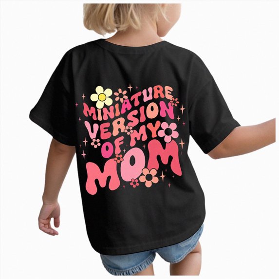 NIEWTR Summer Crew Neck Leopard Cute Print Cute Graphic Tee Girls Clothes,