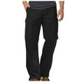 thumbnail image 1 of NIEWTR Sweat Pants Mens Baggy Cotton Cargo Pants Loose Fit with Open Bottom Straight Leg Cargo Pants Casual Elastic Cargo Pants (Black,XL), 1 of 5