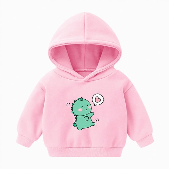 NIEWTR Sweatshirts Pullovers Toddler Girl Kids Boys Little Girls Zip Up Hoodie Solid Color Hooded Sweatshirt Hoody Coat with Pocket Jacket Fall Winter Coat(A-Pink,5-6 Years)
