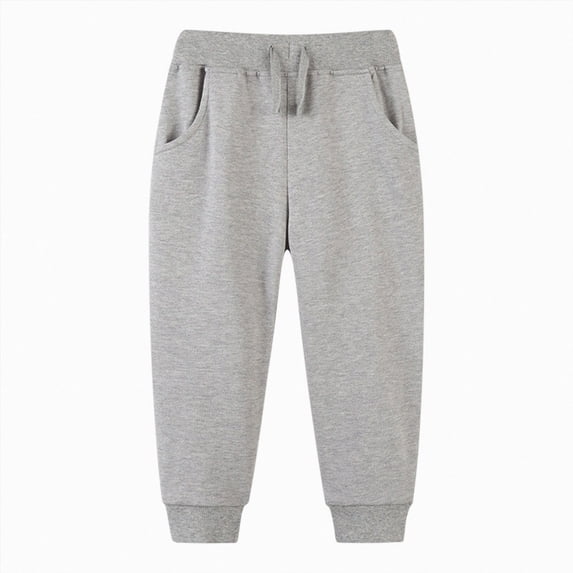 NIEWTR Teen Boys Sweatpants Boys' Athletic Regular Fit Workout Jogger Sweatpants with Pockets 2T 3T 4T 5T 6T 7T 8T 9T Children Fall Winter Clothes(A-Light Gray,3-4 Years)
