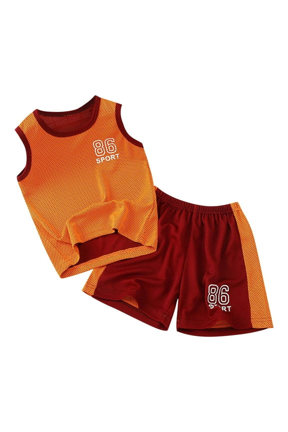 Toddler Baby Boy Clothes Embroidered Print T-Shirt and Striped Shorts 2 Piece Outfit Set For 18-24 Months 2t 3t 4t 5t 6t Children's Day Gift 2PCS Set ,4-5 Years