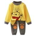 thumbnail image 1 of NIEWTR Toddler Baby Boy Clothes Sweatshirt Long Sleeve Shirt Top Pants Fall Outfit Fall Winter Set for 0 6 12 18 24 M 1t 2t 3t 4t 5t 6t,3-4 Years,Yellow, 1 of 7