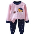thumbnail image 1 of NIEWTR Toddler Baby Boy Clothes Sweatshirt Long Sleeve Shirt Top Pants Fall Outfit Fall Winter Set for 0 6 12 18 24 M 1t 2t 3t 4t 5t 6t,Pink,3-6 Months, 1 of 7
