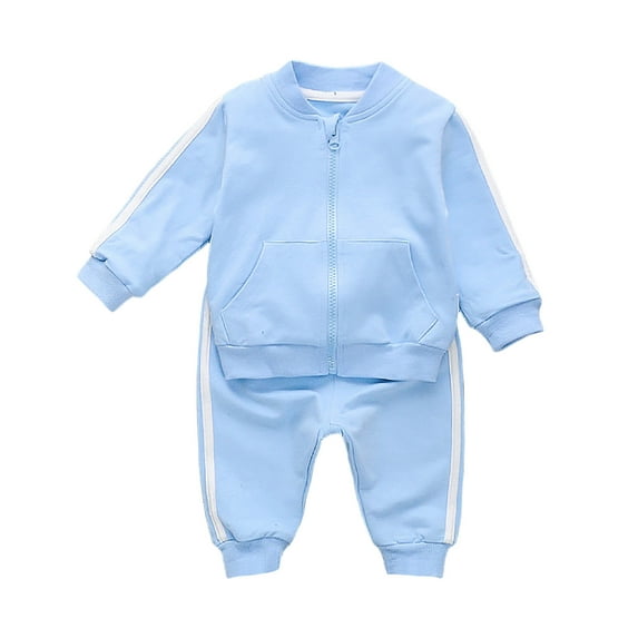 NIEWTR Toddler Baby Boy Fall Winter Outfit Contrast Color Long Sleeve Sweatshirts Stretch Jogger Pants Clothes Set 2PC Long Sleeve Pajamas Set For 1t 2t 3t 4t ï¼18-24 Months
