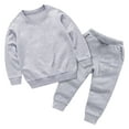 thumbnail image 1 of NIEWTR Toddler Baby Boy Fall Winter Pullover Contrast Color Sweatshirt Long Sleeve Shirt and Pants Sweatsuit Outfits Set Winter Set for 0 6 12 18 24 M 1t 2t 3t 4t 5t 6t,9-10 Years, 1 of 8