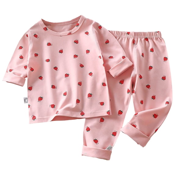 NIEWTR Toddler Baby Boy Girl Clothes Winter Contrast Color Long Sleeve Pullover Sweatshirt Pants 2Pcs Fall Outfits Set 2PC Long Sleeve Pajamas Set For 1t 2t 3t 4t ,5-6 Years
