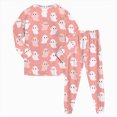 thumbnail image 1 of NIEWTR Toddler Baby Boy Girls Halloween Pajamas Set Kids Pumpkin Ghost Sleepwear 2 Pcs Pjs Cute Cartoon Print Long Sleeve Top and Pants, 1 of 2
