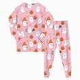 thumbnail image 1 of NIEWTR Toddler Baby Boy Girls Halloween Pajamas Set Kids Pumpkin Ghost Sleepwear 2 Pcs Pjs Cute Cartoon Print Long Sleeve Top and Pants, 1 of 2