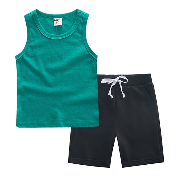 NIEWTR Toddler Baby Boy Girls Outfit Set Short Sleeve T Shirt Top Elastic Shorts with Pocket Summer 2Pcs Cartoon 2PCS Set 3 6 12 18 Months 2T Clothes Summer Pjs kids,7-8 Years