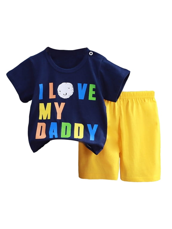 Toddler Baby Boy Girls Summer Outfits Short Sleeve Fire Truck Embroidery T-Shirt + Short Pants 2Pcs Set Casual Clothes For 1t 2t 3t 4t 5t 6t (Dark Blue,4-5 Years)