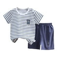 thumbnail image 1 of NIEWTR Toddler Baby Boy Girls Summer Short Sleeve Print T-Shirt TopElastic Shorts Set 2Pcs Cartoon Print 2PCS Set For 18-24 Months 2t 3t 4t 5t 6t Children's Day Gift 2PCS Set ,18-24 Months, 1 of 3
