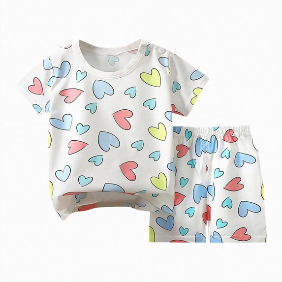 NIEWTR Toddler Baby Clothes Boy Cotton Summer Short Sleeve T-Shirt and Short Set(Light Yellow,6-12 Months)