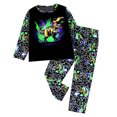 thumbnail image 1 of NIEWTR Toddler Baby Fall Winter Outfit Boy Girl Contrast Color Sweatshirt and Pants Set Fall Winter Fall Baby Clothes for 0 6 12 18 24 M 1t 2t 3t 4t 5t Pajamas & Dailywear Set，7-8 Years, 1 of 4
