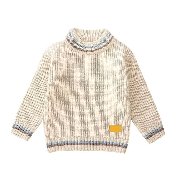 NIEWTR Toddler Baby Girl Boy Knit Cardigan Sweater Long Sleeve Open Front Sweater Infant Fall Winter Clothes Cardigan Sweaters Coats Sweatshirt Sweater Uniform（18-24 Months，Beige）
