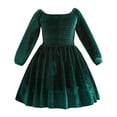 thumbnail image 1 of NIEWTR Toddler Kid Baby Girls Christmas Dress Xmas Pageant Party Princess Tutu Dress Christmas Birthday Party Wedding Evening Dress(A02-Green,12-18 Months), 1 of 7
