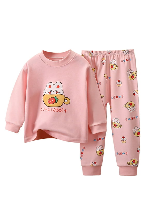 Toddler Baby Girl Clothes Girl Long Sleeve Pullover Sweatshirt Stretch Jogger Pants Fall Winter Outfit for 0 6 12 18 24 M 1t 2t 3t 4t 5t Pajamas & Dailywear Setï¼5-6 Years
